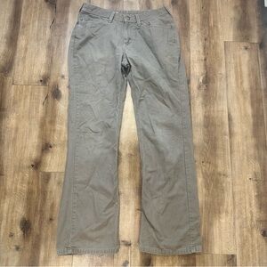 Carhartt Women’s WB002 Relaxed Khaki Canvas Pants Size 8 x 32